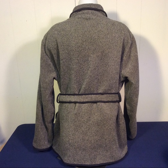 Woolrich vintage women’s Polartec belted coat made USA size large - Picture 3 of 10